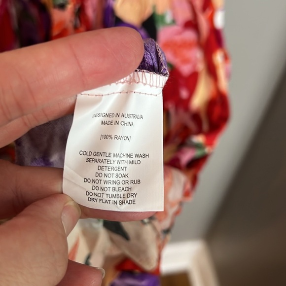 Abel The Label Floral Strapless Maxi Dress – Smocked Bodice Size M - Picture 5 of 5